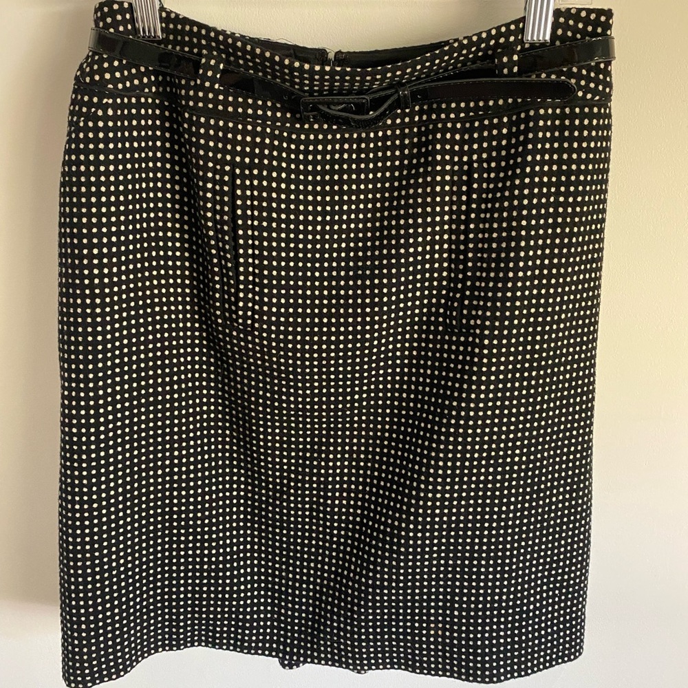 Ann‎ Taylor Black and White Checkered Pencil Skirt